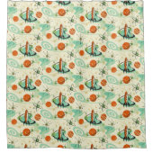 Intergalactic Abstract ©studioxtine Douchegordijn (Voorkant)