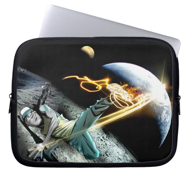 Intergalactische BBOY-laptophoes Laptop Sleeve (Voorkant)