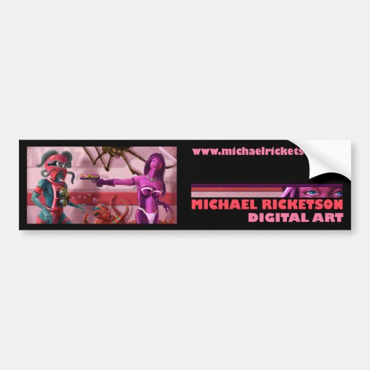 Intergalactische Conflict bumpersticker (Voorkant)