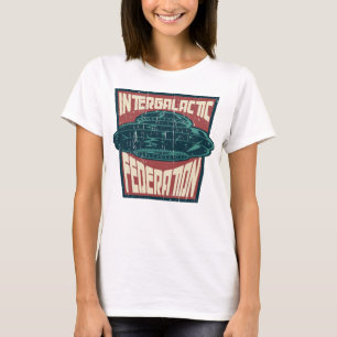 Intergalactische federatie badge in nood t-shirt