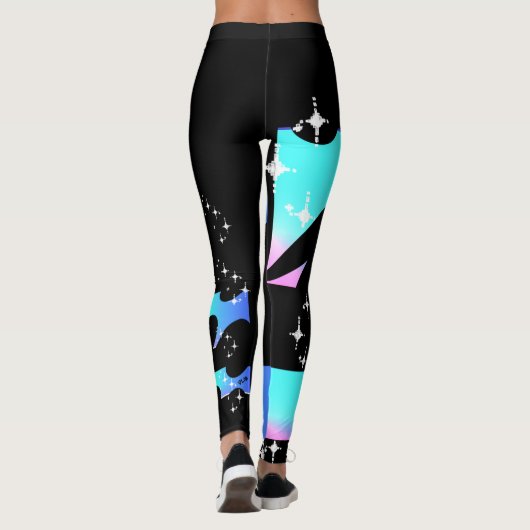 Intergalactische golf leggings (Achterkant)