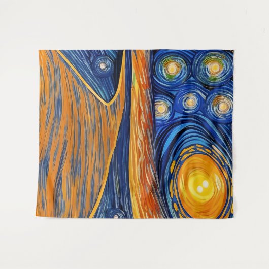 Intergalactische routes wandkleed (Voorkant (horizontaal))