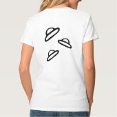 Intergalactische vibes dames T-shirt (Achterkant)