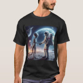 Intergalactische vriendschap t-shirt (Voorkant)