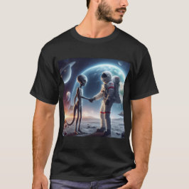 Intergalactische vriendschap t-shirt