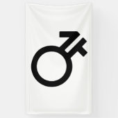 Intergender-gendersymbool Spandoek (Verticaal)