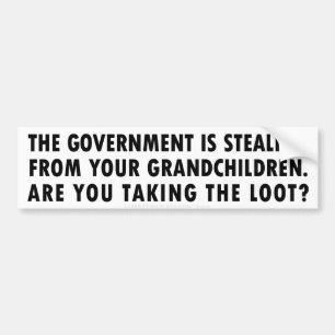 Intergenerationele Theft-Bumpersticker Bumpersticker