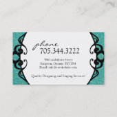 Intérieur chic concevant des cartes de visite (Dos)