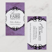 Intérieur chic concevant des cartes de visite (Devant / Derrière)