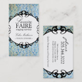 Intérieur chic de damassé concevant des cartes de (Devant / Derrière)