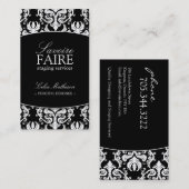 Intérieur concevant des cartes de visite (Devant / Derrière)