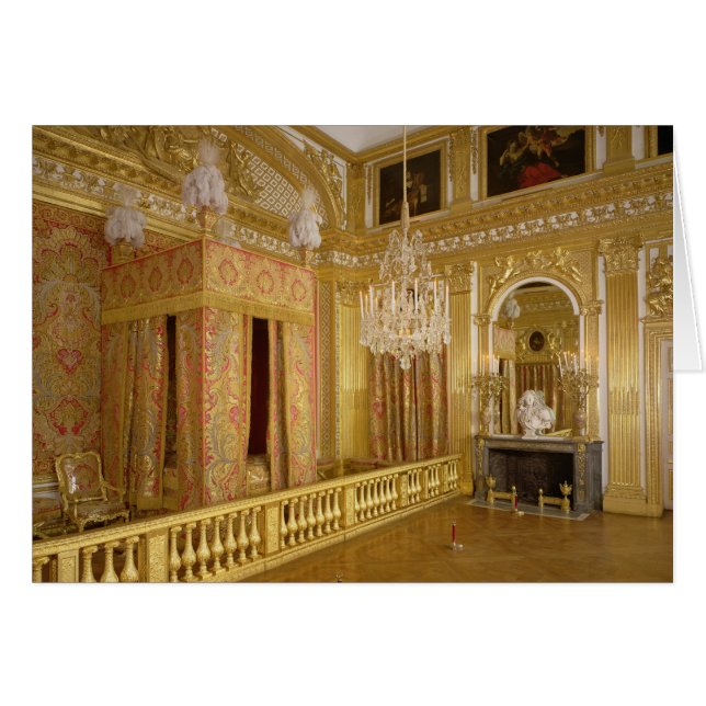 Intérieur de la chambre à coucher de Louis XIV, (Devant horizontal)