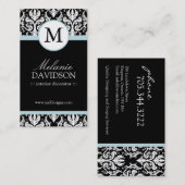 Intérieur de monogramme concevant des cartes de (Devant / Derrière)
