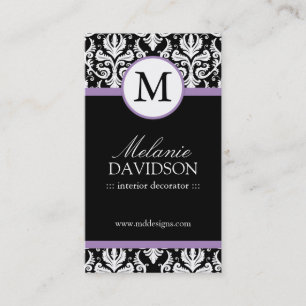 Intérieur de monogramme concevant des cartes de