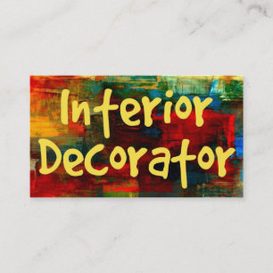 Interieur Decorator in Paint Visitekaartje