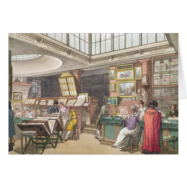 Intérieur dépôt d'Ackermann du "des arts, Lit (Devant horizontal)