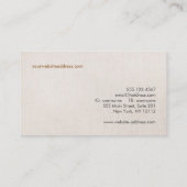 Interieur Design Frans Stoel Visitekaartje (Achterkant)