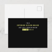 Interieur design, zoals standaard grote wegenkool briefkaart (Voorkant / Achterkant)