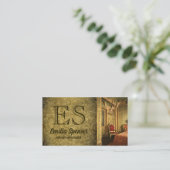 Interieur Designer Decorator Classic Style Kaart Visitekaartje (Staand voorkant)