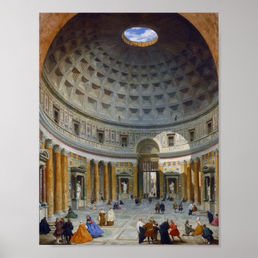 Intérieur du Panthéon par Panini - NGA - Poster (Devant)
