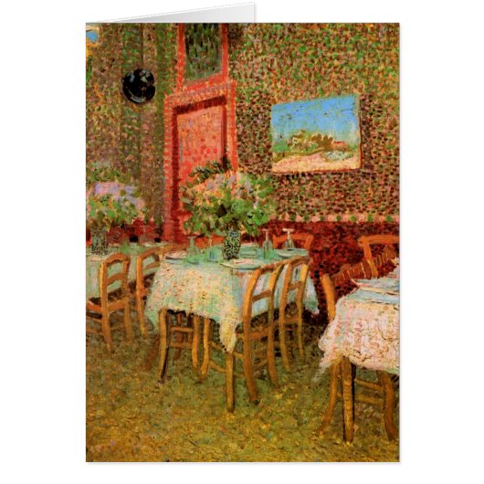 Intérieur d'un restaurant par Vincent van Gogh (Devant)
