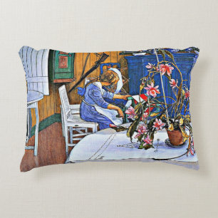 Interieur met een Cactus, fine art, Accent Kussen