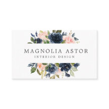 Interieur Ontwerp Bloemen Waterverf Roze Navy Girl