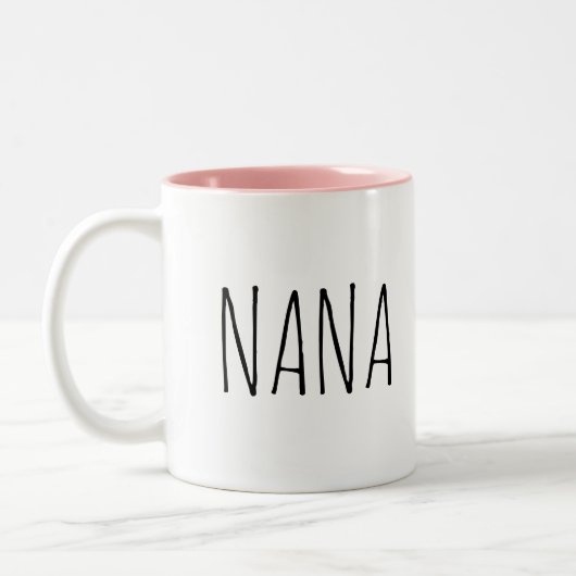 Intérieur rose Nana Dans La Mug De Café (Gauche)