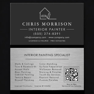 Interieur Schilderen QR Code Professioneel Visitekaartje