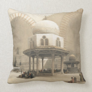 Interieur van de moskee van de sultan El Ghoree, C Kussen