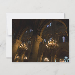 interieur van de Notre Dame Briefkaart