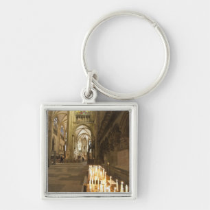 Interieur van de Sint-Pieterskathedraal in Regensb Sleutelhanger