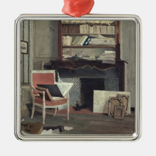 Interieur van de studie van Doctor X Metalen Ornament