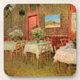 Interieur van een restaurant door Vincent van Gogh Drankjes Onderzetter