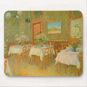 Interieur van een restaurant door Vincent van Gogh Muismat
