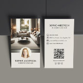 Interieurontwerper Custom Photo QR Social Media Visitekaartje