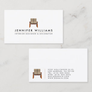 Interieurontwerper Decorator Visitekaartje