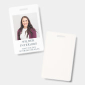 Interieurontwerper Foto Badge (Voor- en achterkant)