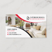 Interieurontwerper, Minimalistisch, Huisregeling Visitekaartje (Voorkant)