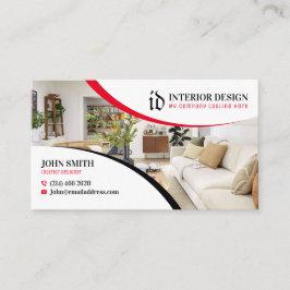 Interieurontwerper, Minimalistisch, Huisregeling Visitekaartje