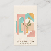 interieurontwerper thuis staging vastgoedhotel visitekaartje (Voorkant)