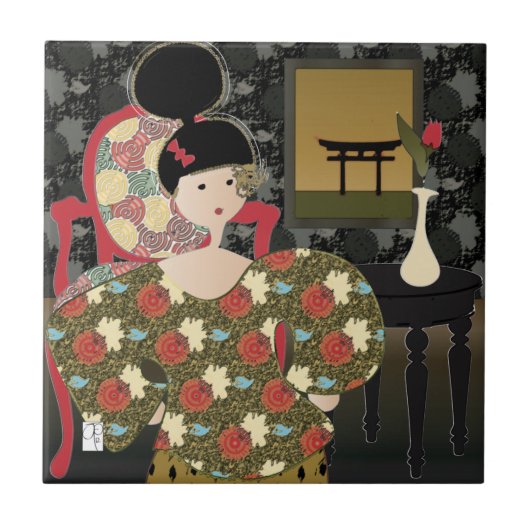 Intérieurs Carreaux de chaise rouge (Devant)