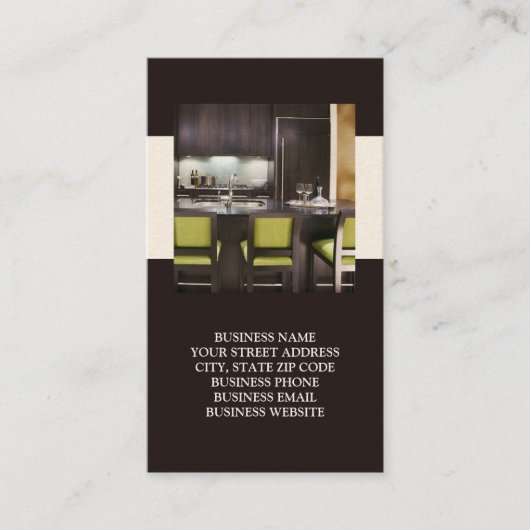 Interieurs of Visitekaartjes voor fasering (Voorkant)