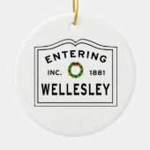Intering Wellesley Massachusetts Keramisch Ornament (Voorkant)