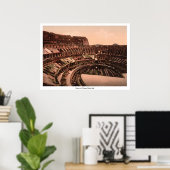 Interior de Coliseum, Rome, Italië Poster (Thuiskantoor)