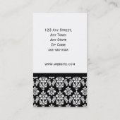 Interior Designer Damask Elegant Visitekaartje (Achterkant)