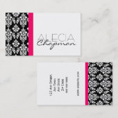 Interior Designer Damask Elegant Visitekaartjes (Voorkant / Achterkant)
