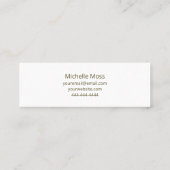 Interior Designer Desert Botanical Succulent Mini Visitekaartje (Achterkant)