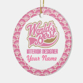 Interior Designer Gepersonaliseerde Gift Ornament (Links)