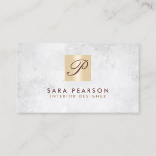 Interior Designer Home Improvement Monogram Visitekaartje